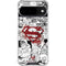 DC Comics Superman Comic Pattern Logo in Red Google Pixel 10 Clear Case